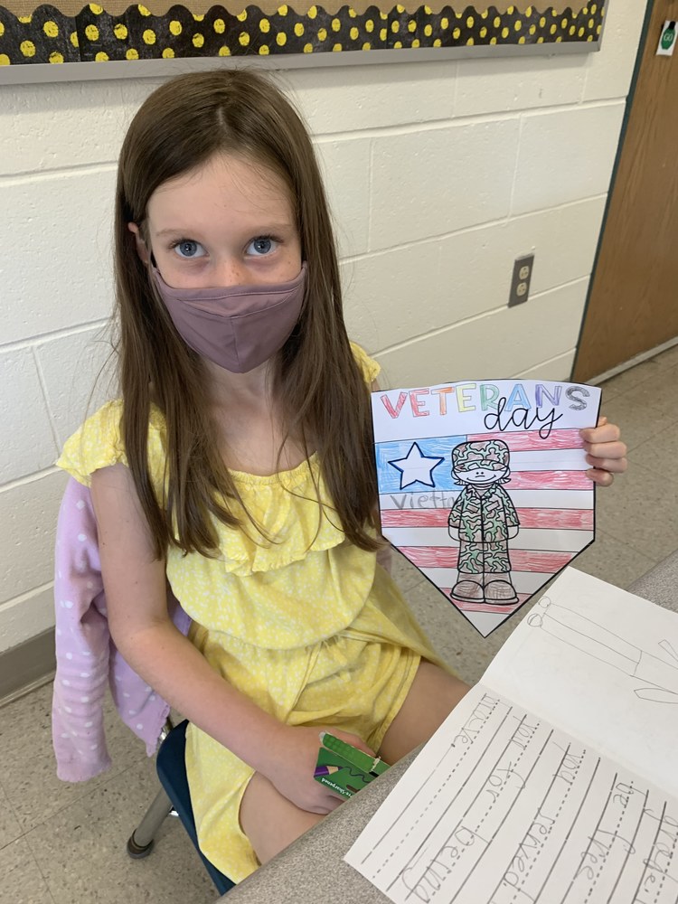 Veterans Day: Mrs. Hodgson's First Graders learn about Veterans Day