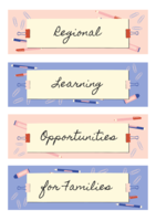 Regional Learning Opportunities for Families provided by the Capital District EC and SA FACE Centers