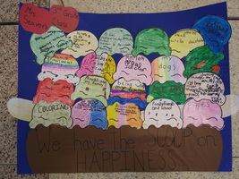 Happiness Challenge: Students from Mrs. Bailey, Mrs. Cipperly, Ms. Farley, Ms. Seaver and Mrs. Tully's class