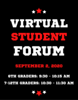 Virtual Student Reopening Forum: September 2, 2020