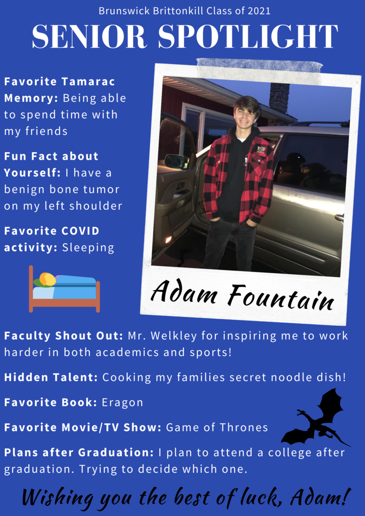 Senior Spotlight - Adam Fountain