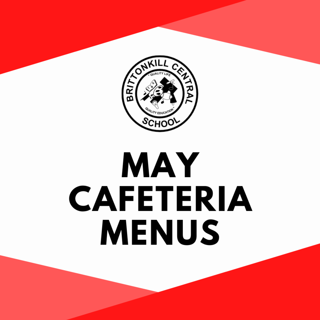 May Cafeteria Menus