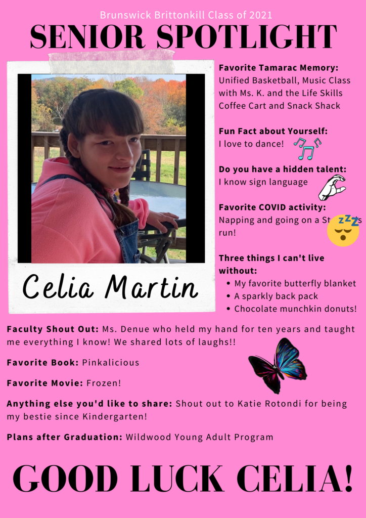 Senior Spotlight - Celia Martin