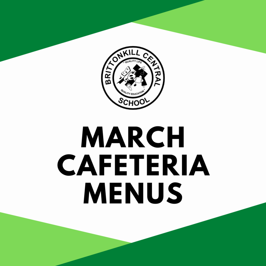 March Cafeteria Menus